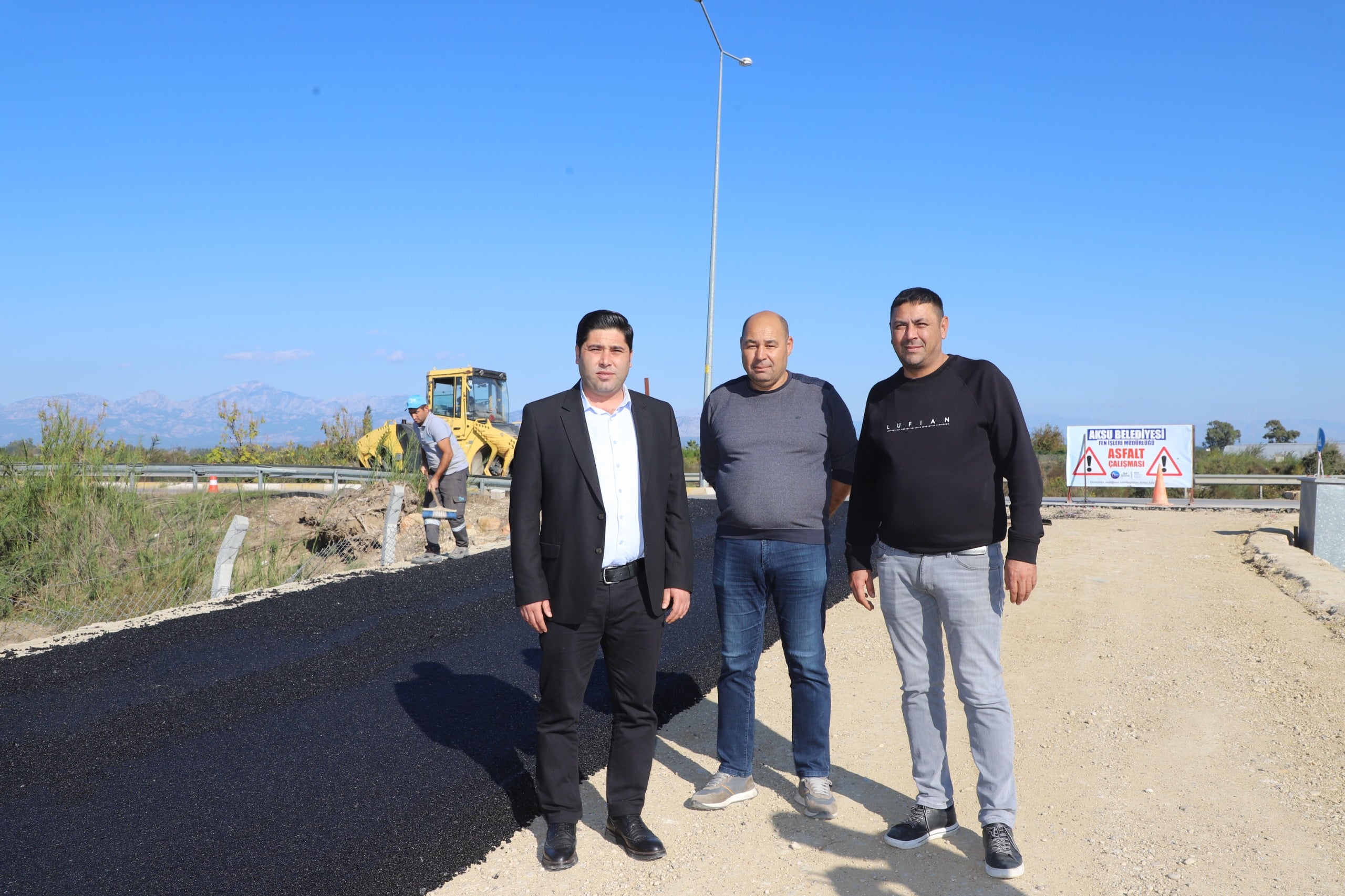 AKSU BELEDİYESİ, BAĞLANTI YOLUNU GÜVENLİ HALE GETİRDİ