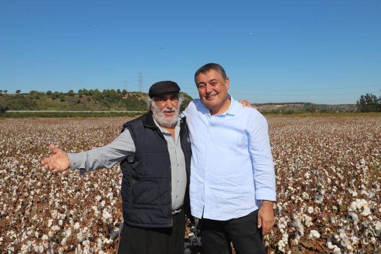 BAŞKAN YILDIRIM PAMUK HASADINA KATILDI