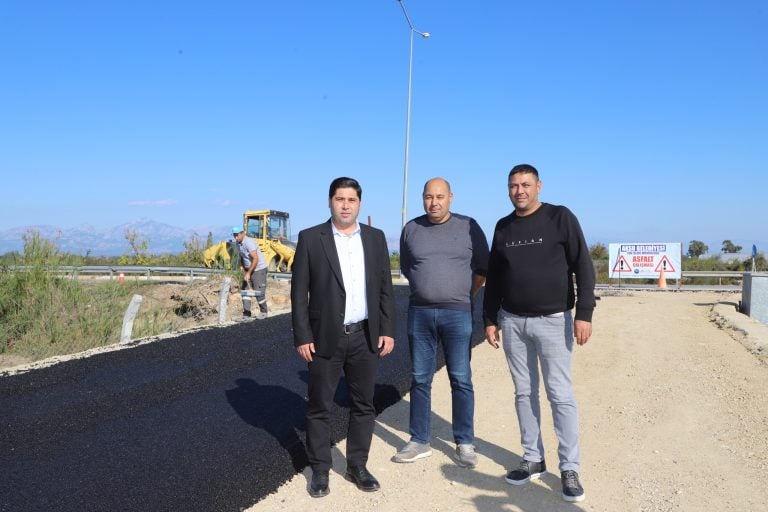 AKSU BELEDİYESİ, BAĞLANTI YOLUNU GÜVENLİ HALE GETİRDİ