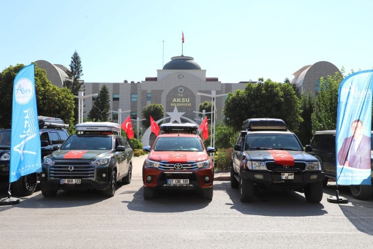 ANTALYALI YARIŞÇILAR VE KATILIMCILAR AKSU’DAN UĞURLANDI