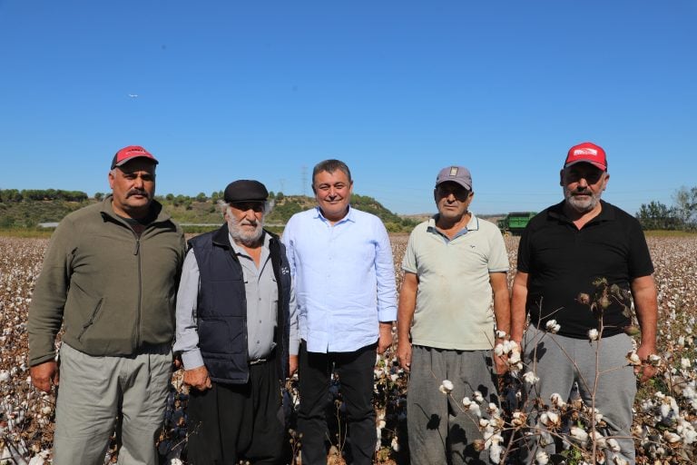 BAŞKAN YILDIRIM PAMUK HASADINA KATILDI