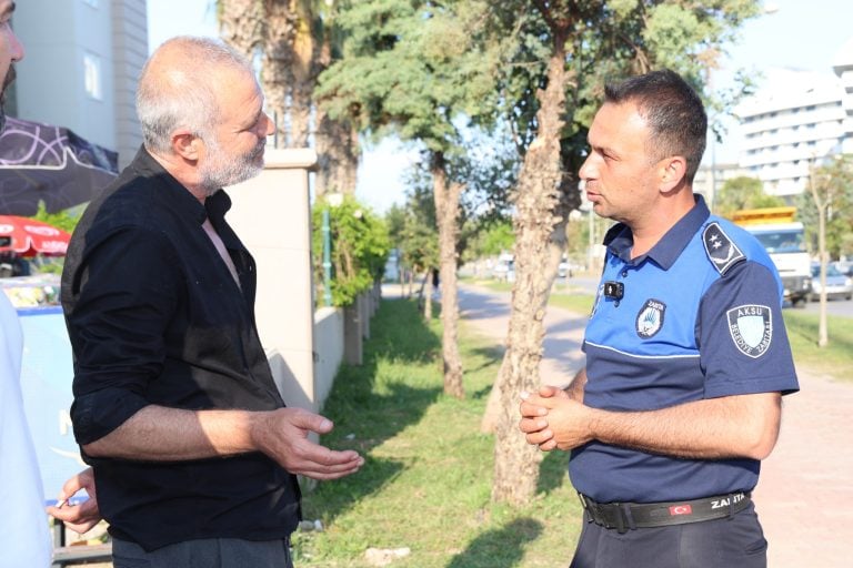 AKSUDA YOL VE KALDIRIM İŞGALLERİNE YÖNELİK DENETİMLER DEVAM EDİYOR