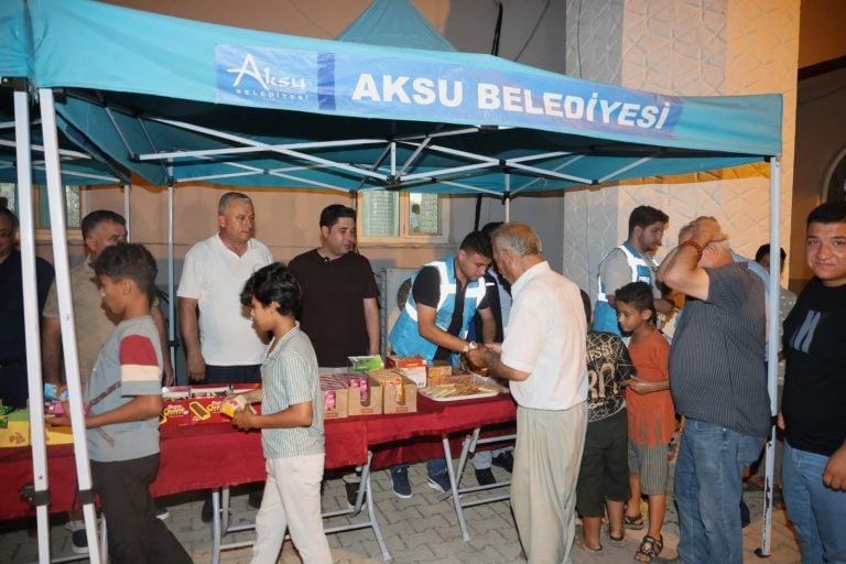 AKSU DA MEVLİD KANDİLİ FETTAHLI MAHALLESİNDE KUTLANDI