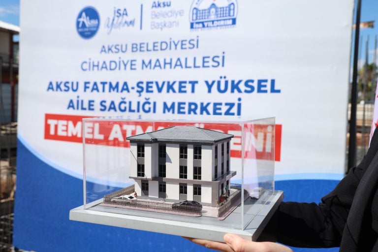 AKSU FATMA-ŞEVKET YÜKSEL AİLE SAĞLIĞI MERKEZİ’NİN TEMELİ ATILDI
