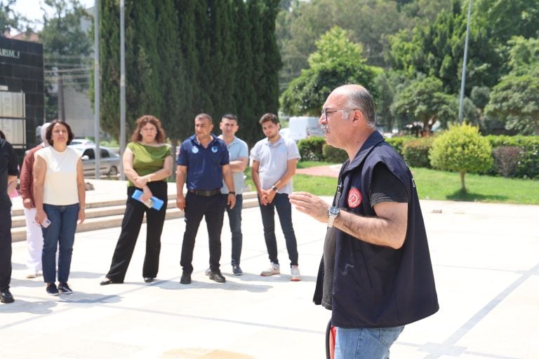AKSU BELEDİYESİ’NDE YANGIN EĞİTİMİ VE TATBİKATI