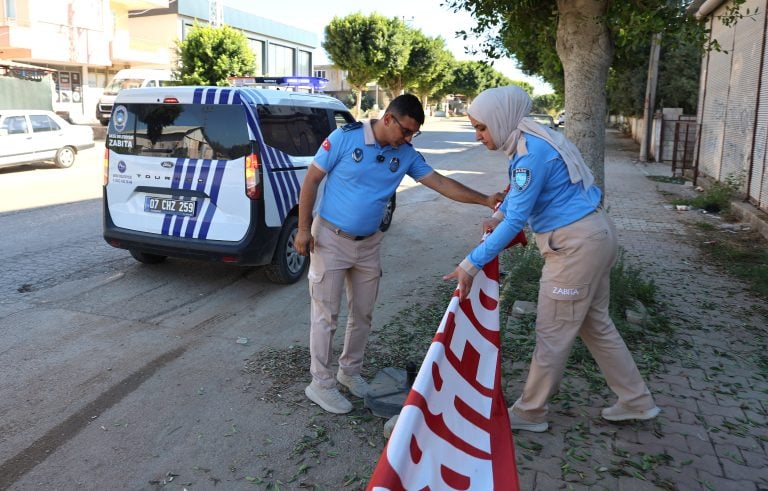 AKSU’DA KALDIRIMLAR İÇİN SIKI DENETİM: YAYA GÜVENLİĞİ ÖN PLANDA